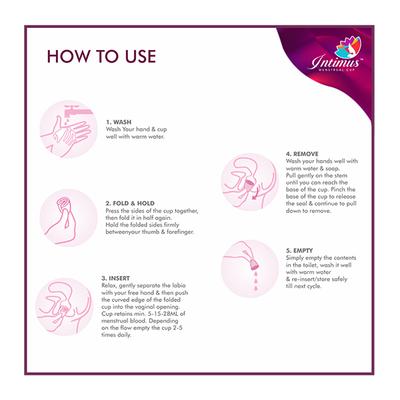 Intimus Menstrual Cup - (Above 25 Years of Age Or After Childbirth 1 - Large) - Menstrual Cups