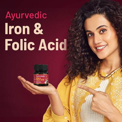 Gynoveda Iron & Folic Dhatri Lauha Tablet 60's - Speciality Medicines
