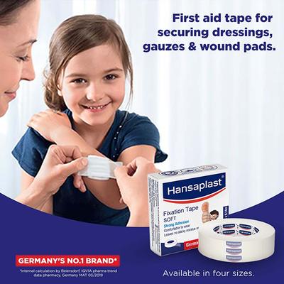 Hansaplast Fixation Tape - Soft (1.25 cm x 9.14 m) - Bandages & Dressings