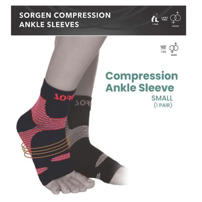 Sorgen Compression Ankle Sleeves - Small 1's - Knee/Ankle/Leg/Foot Supports