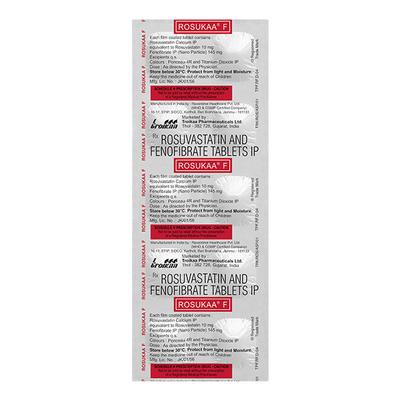Rosukaa F 10mg Tablet 10'S - High Cholesterol-Dys