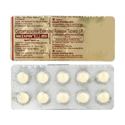 Mezapin XR 200mg Tablet 10'S - Epilepsy/Convulsion-Ant