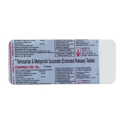 Starpress T XL 25mg Tablet 10'S - Hypertension-Ana