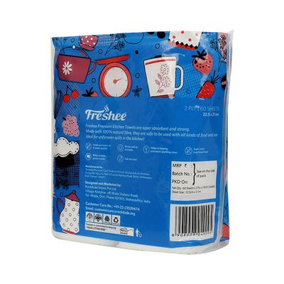 Freshee 2 in 1 Super Absorbent Food Safe 2 Ply Premium Kitchen Towels (Pack of 2) - Tissues & Wipes