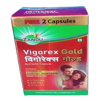 Zandu Vigorex Gold Capsule 20's (Free 2 Capsules) - Sexual Healthcare
