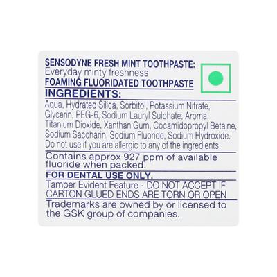 Sensodyne Fresh Mint Toothpaste 75 gm - Toothpaste