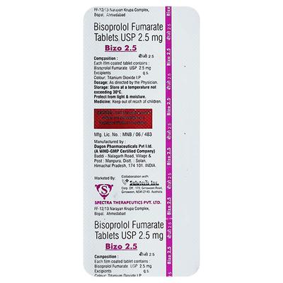 BIZO 2.5 Tablet 10's - Hypertension-Bet