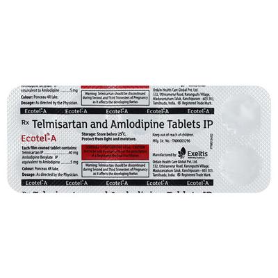 Ecotel A Tablet 10'S - Hypertension-Ana