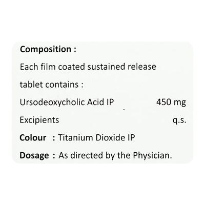 UDGRACE SR 450mg Tablet 10's - Cholelithiasis/Gall Stones