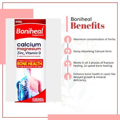 Aimil Boniheal Suspension (Pack of 4 x 200 ml) - Speciality Medicines