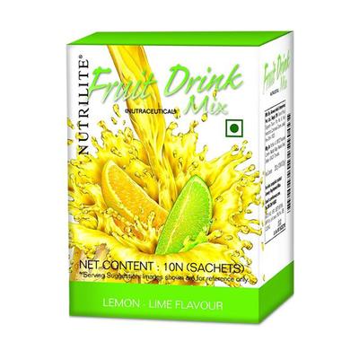 Nutrilite Fruit Drink Mix Powder Sachet - Lemon Lime Flavour 10's - Energy Drinks
