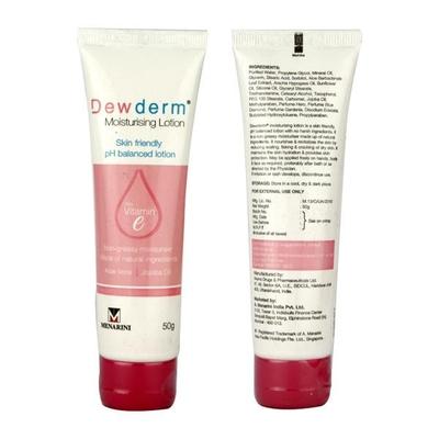 Dewderm Moisturising Lotion 50gm - Dry Skin-Emo