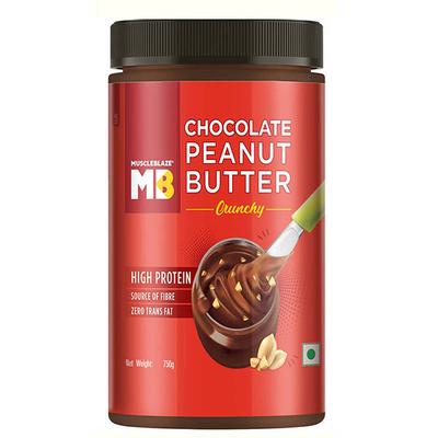 MuscleBlaze Chocolate Peanut Butter - Crunchy 750 gm - Nutritional Bars