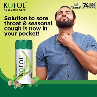 Kofol Chewable Tablets (Pack of 5 x 60's) - Sore Throat Lozenges