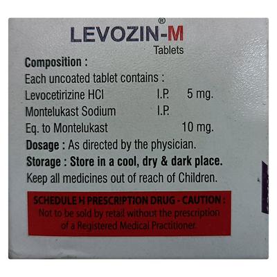 LEVOZIN M 10/5MG TABLET 10'S - Allergies-Ant