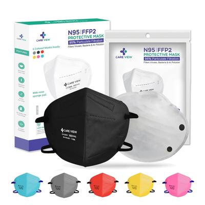 Care View N95 FFP2 Protective Face Mask Multicolor - Head Loop 6's - Face Mask
