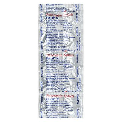 Festal N Tablets 10's - Indigestion/Constipation