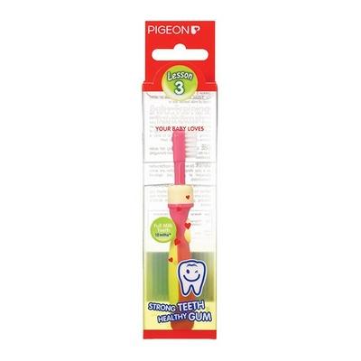 Pigeon Training Toothbrush L-3 - Pink - Toothbrushes