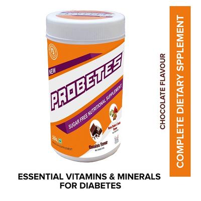 Probetes Nutritional Supplement Powder - Chocolate 200 gm - Diabetes (Fitness)