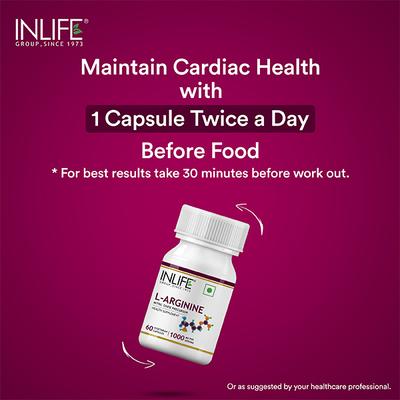 Inlife L-Arginine 1000 mg 60's - Amino Acids