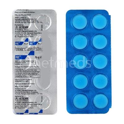 P U C 500mg Tablet 10'S (N) - Fever-Non