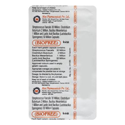 BIOFREE Capsule 10's - Gastro Intestinal Motility Disorders-GIT