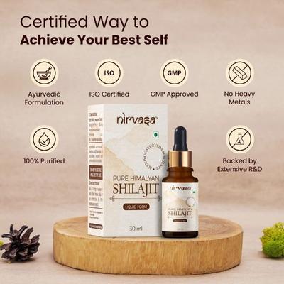 Nirvasa Pure Himalayan Shilajit Liquid 30 ml - Sexual Care