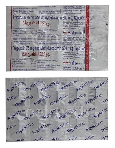 Megabid 75mg Capsule 10'S - Neuropathic Pain-Dru