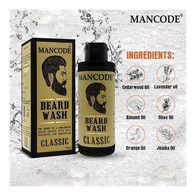 Mancode Beard Wash Gel - Classic 100 ml - Beard Wash