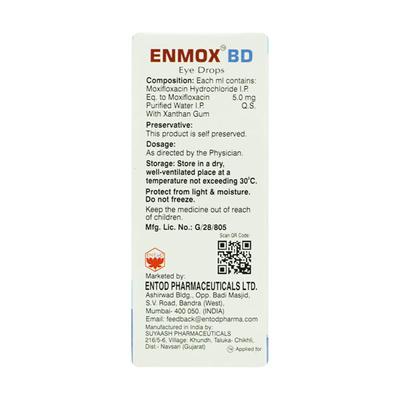 ENMOX BD Eye Drops 5ml - Eye Infections-Eaa