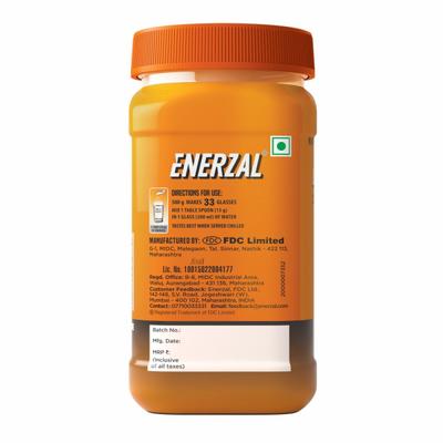 Enerzal Orange Powder 500gm - Energy Drinks