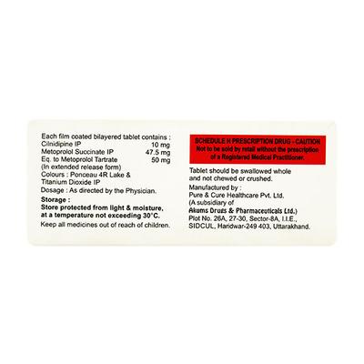 Cilidin M 10/50mg Tablet 10'S - Hypertension-Cal
