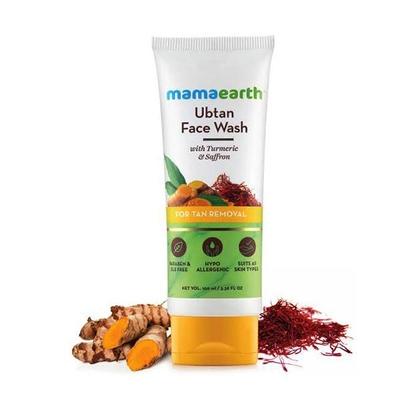 Mamaearth Ubtan Face Wash - Turmeric & Saffron 100 ml - Face Wash & Cleansers