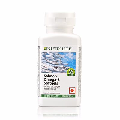 NUTRILITE SALMON OMEGA 3 SOFTGEL CAPSULE 60'S - Omega Fish Oil Fatty Acids