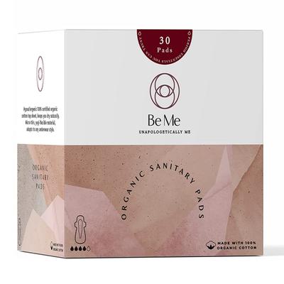 Be Me Sanitary Pads for Women with Disposable Pouches (L) 30's - Sanitary Napkins