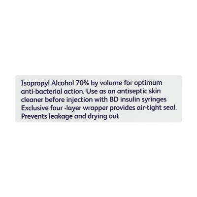 BD Alcohol Swab 100's - Bandages & Dressings