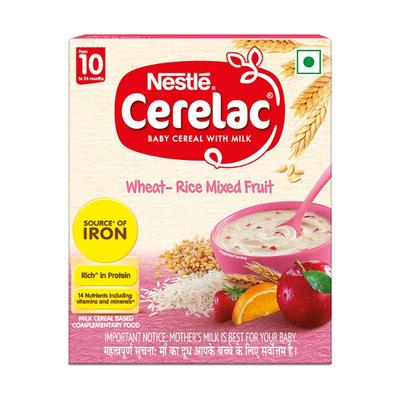 Nestle Cerelac Stage 3 (10 Months+) Powder 300 gm - Wheat-Rice Mixed Fruit (Refill Pack) - Baby And Infant Supplements
