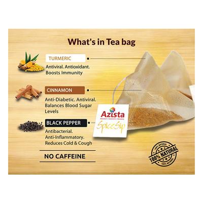 Azista Spice Sip Refreshing Spice Tea (Pack of 10 x 6's) - Herbal/Green Teas