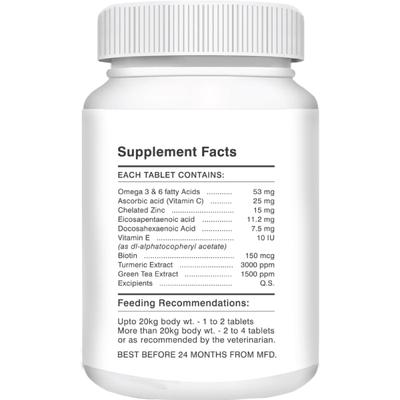 Drools Absolute Skin + Coat Tablet- Dog Supplement 50's - Petfood
