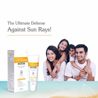 UV Doux Mineral Sunscreen SPF 50 PA +++ UVA-UVB Gel 50 g - Face Sunscreen