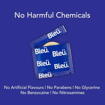 Bleu Condoms Combo Pack - Ultra Thin + Dotted + 3 in 1 Dotted Ripped and Contour Shaped (Pack of 2 x 8's Each) - Plain/Flavoured Condoms