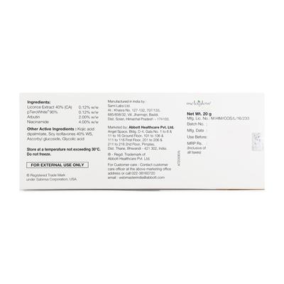 Melaglow Rich Depigmentation And Glow Restoration Cream 20gm - Hyperpigmentation-Oth