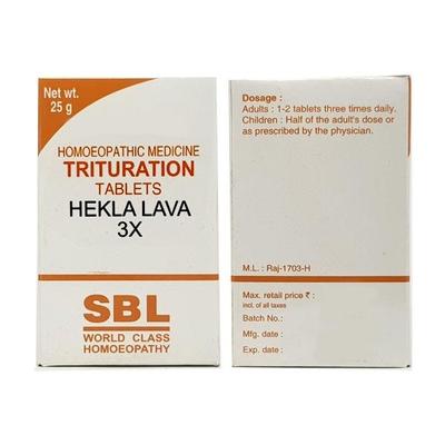 SBL Hekla Lava 3X Tablet 25 gm - Bio-Chemic