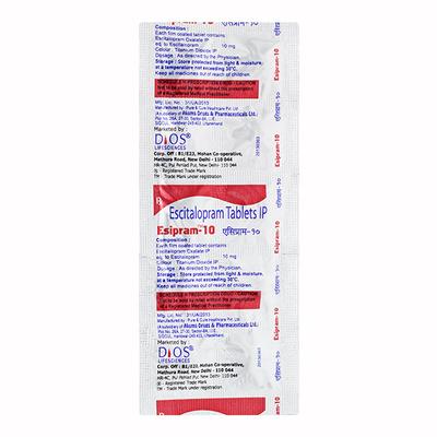 ESIPRAM 10mg Tablet 10's - Depression-Ant