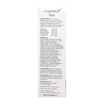 Aquasoft Max Intensive Moisturising Cream 150gm - Dry Skin-Emo