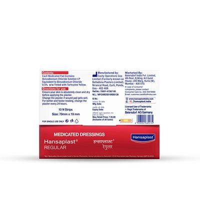 Hansaplast Medicated Dressing Bandage - Regular 10's - Bandages & Dressings