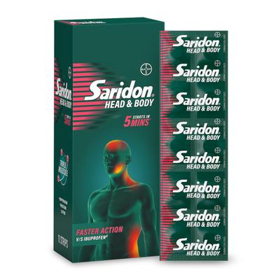 Saridon Head & Body Tablet 10's - Pain Relief Supplement