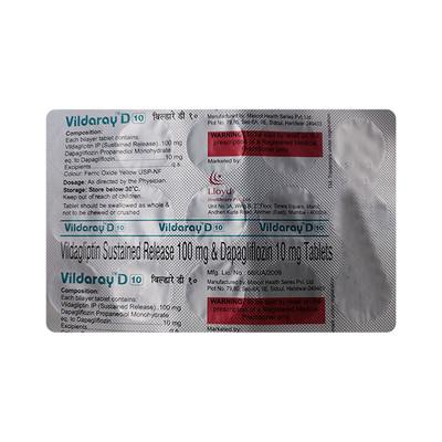 VILDARAY D 10 Tablet 15's - Diabetes-Ant