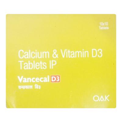 VANCECAL D3 Tablet 10's - Supplements-Cal