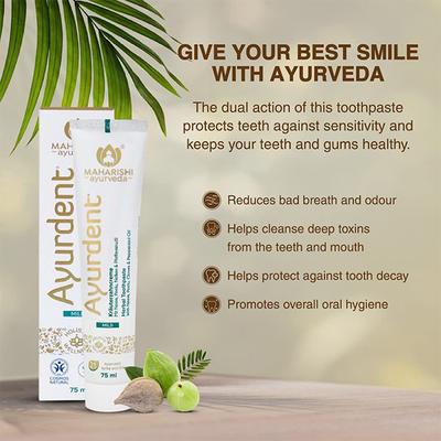 Maharishi Ayurveda Ayurdent Mild Herbal Ayurvedic Toothpaste 75 ml - Personal Care (Ayush)